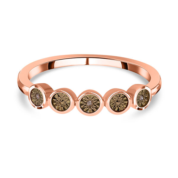 Nat&uuml;rlicher Champagner Diamant-Ring