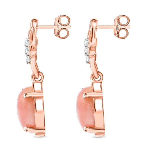 AA Vinicunca peruanische Opal und Zirkon Ohrringe - 4,83 ct. image number 3