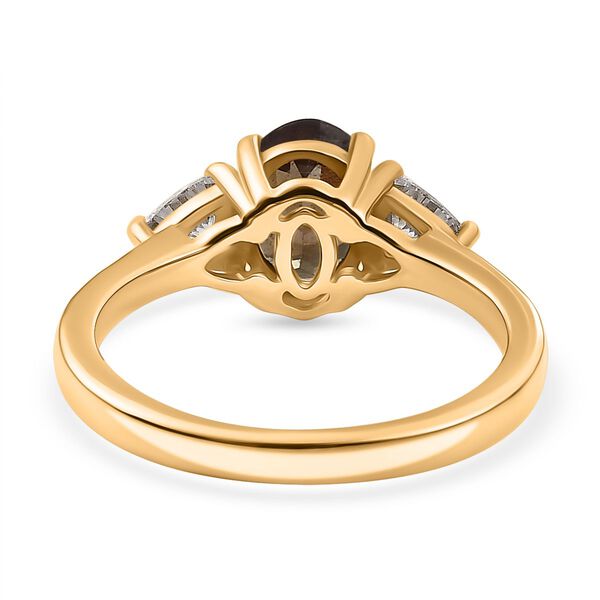 AA Natürlicher Bekily Farbwechsel Granat und Moissanit Ring - 1,98 ct. image number 6