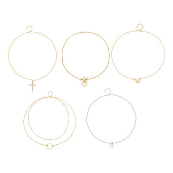 Adventskalender - 25 Schmuckst&uuml;cke Halskette (5 tlg.), Armband (5 tlg.), Felxibler Ring (4 tlg.), Ohrringe (11 tlg.)