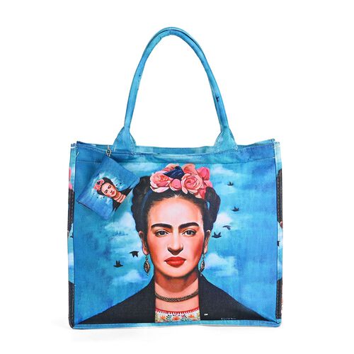 2er Set Shopper und Geldbörse - Frida Kahlo Selbstportrait image number 0
