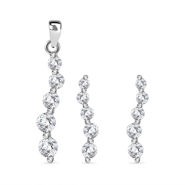 LUSTRO STELLA - 2er Set Anh&auml;nger und Ohrringe