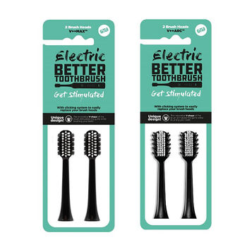 Ersatzaufsteckb&uuml;rsten f&uuml;r die Schall-Zahnb&uuml;rste, schwarz