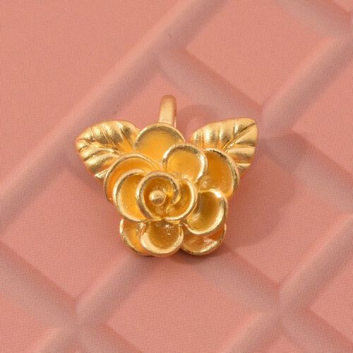 Rosen-Anhänger in 999 Gold image number 1