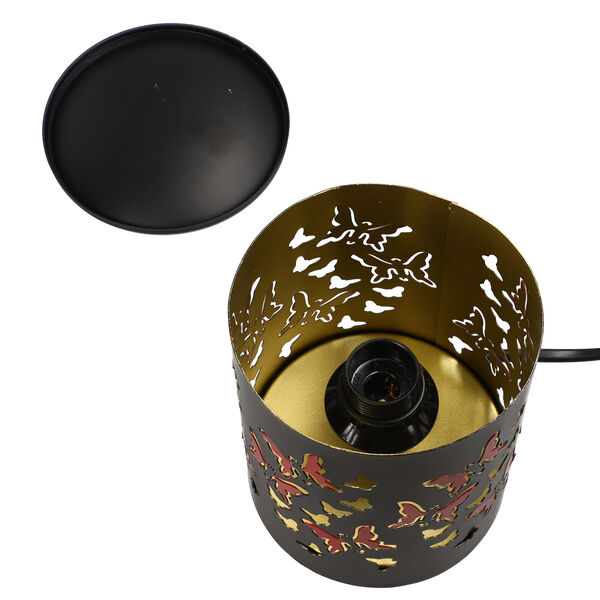 Aromatherapie, Handgefertige Eisen Lampe mit ätherischem Öl, 5ml, Schmetterling Muster image number 5