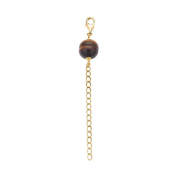 TOUCH und LOCK gelber Tigerauge-Karabiner-Magnetverschluss mit Extender - 2 ct.