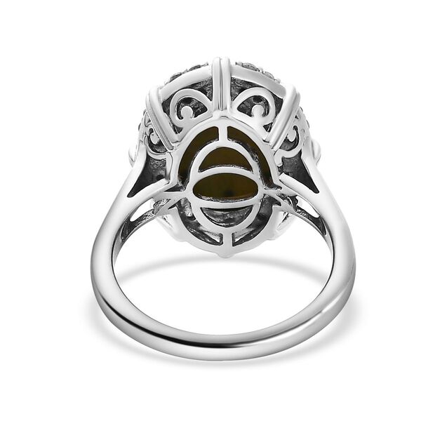 Boulder Opal und Zirkon Ring - 3,65 ct. image number 8