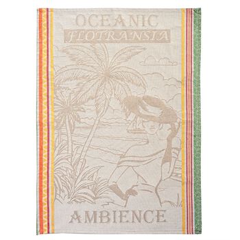 LIVMORE Set aus 3 Jacquard K&uuml;chenhandt&uuml;chern, 50 x 70 cm, Schwarz