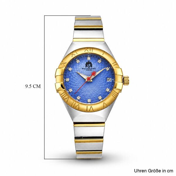 WILLIAM HUNT - Moissanit Uhren 21.5 cm Bicolor ca. 0,01 ct. image number 7