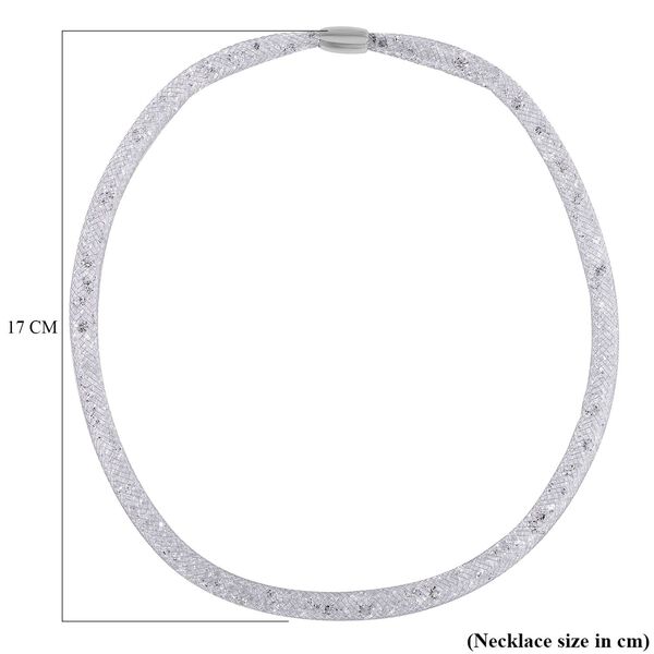 Weißer Kristall Schmuckset Reines Messing image number 4