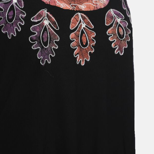 Luftiges Sommerkleid, 100% Viskose, One Size, Palmenmuster, Schwarz image number 5