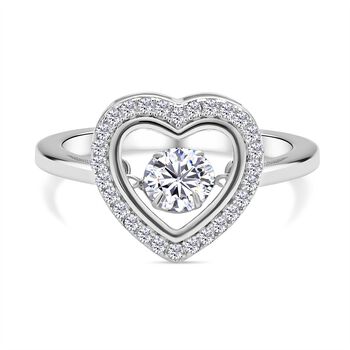 Wei&szlig;er Zirkonia-Ring - 1,02 ct.