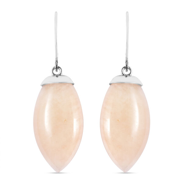 Rosa Morganit Ohrringe 925 Silber rhodiniert ca. 51,00 ct