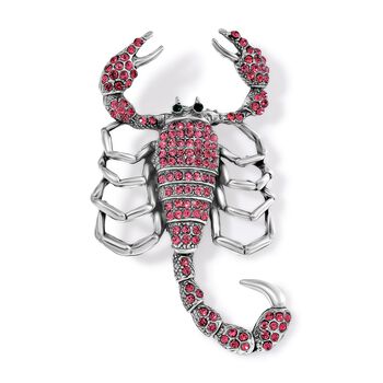 Neongr&uuml;ner Kristall, Rosa Kristall Brosche Antik-silber-Plattierung