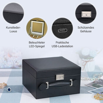 LED Schmuckbox, schwarz