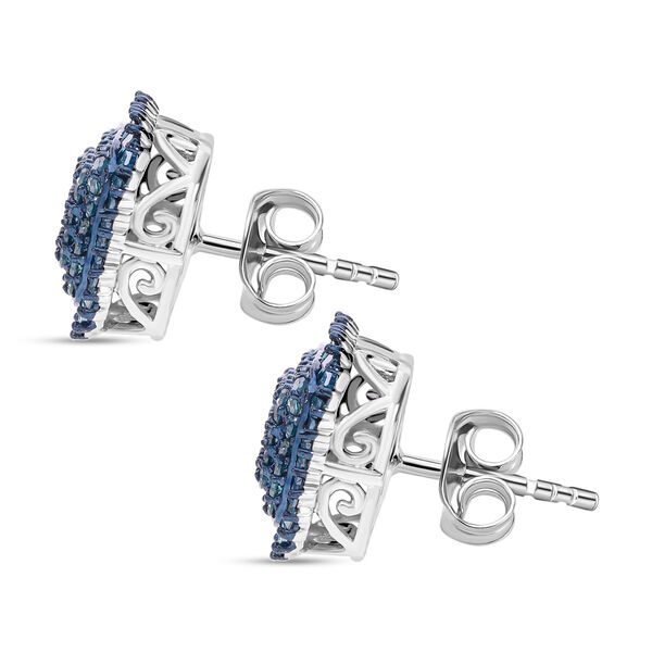 Blaue Diamant-Ohrringe - 1 ct. image number 2