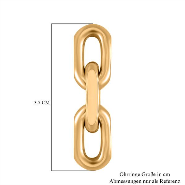 Reiner Edelstahl IP-GelbbeschichtungOhrringe ca. 9,00g image number 5