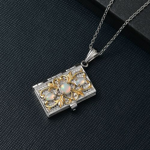 AA Natürlicher, äthiopischer Welo Opal Schmuckset (10-15 Werktage Lieferzeit) ca. 0.72 ct image number 1