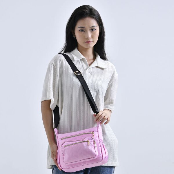 Umh&auml;ngetasche mit RFID-Schutz, pink image number 2