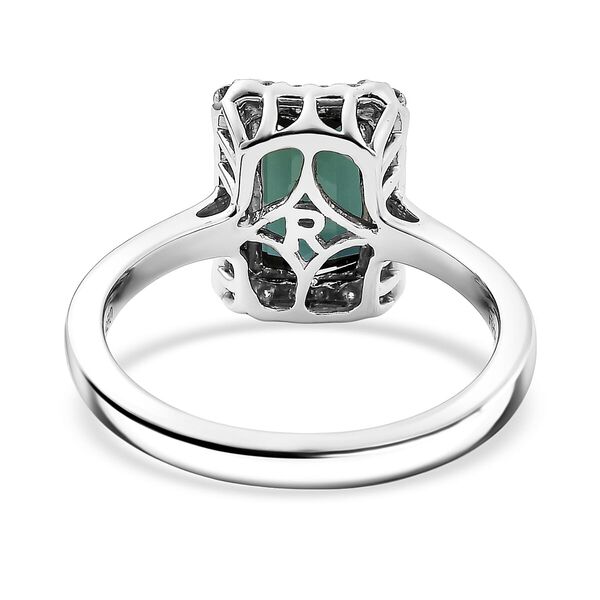 Rhapsody AAAA Pirineu Lagoon Tourmaline, Wei&szlig;er Diamant Ring 950 Platin (Gr&ouml;&szlig;e 20.00) ca. 2,51 ct image number 4