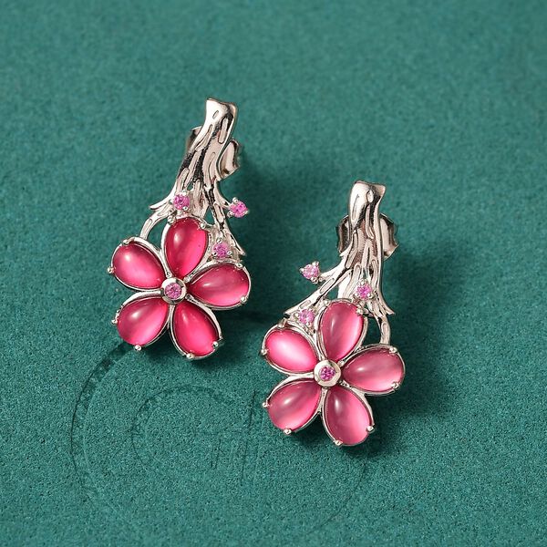 GP Italian Garden Kollektion - Maulbeer Mondstein, Rosa und blaues Saphir Schmuckset image number 21