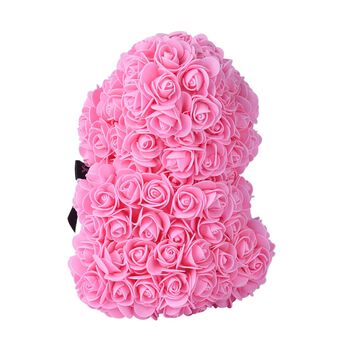 Rosen Teddyb&auml;r mit Fliege, Rosa