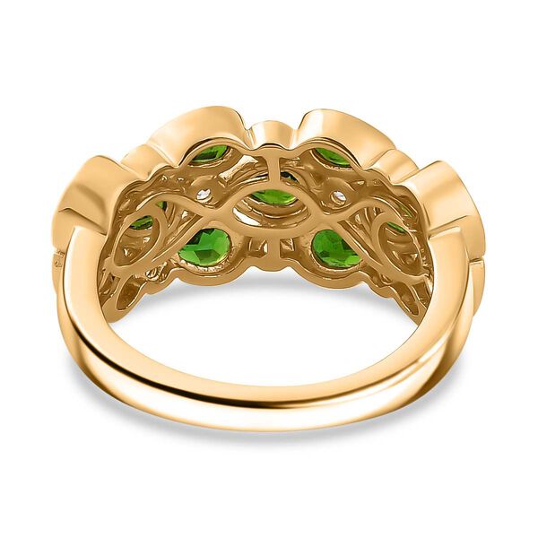 Nat&uuml;rlicher Chromdiopsid und Zirkon-Ring - 2,15 ct. image number 6