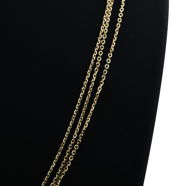 Mehrlagige Ankerkette, 925 Silber vergoldet image number 1