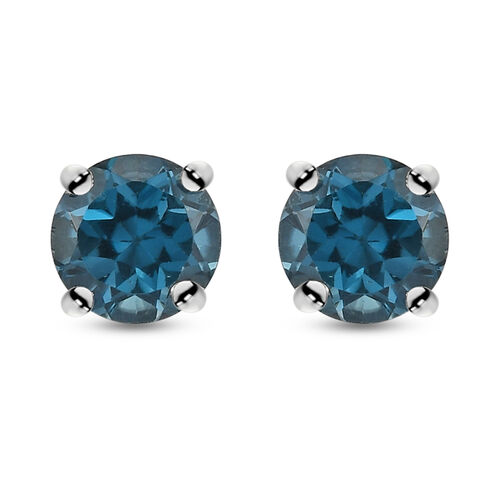 London Bluetopas Ohrstecker 925 Silber platiniert ca. 2,03 ct image number 0