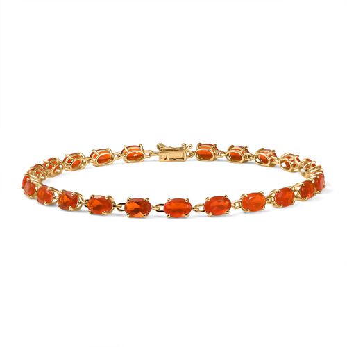 AAAA Blaze Feueropal Armband in 375 Gold image number 0