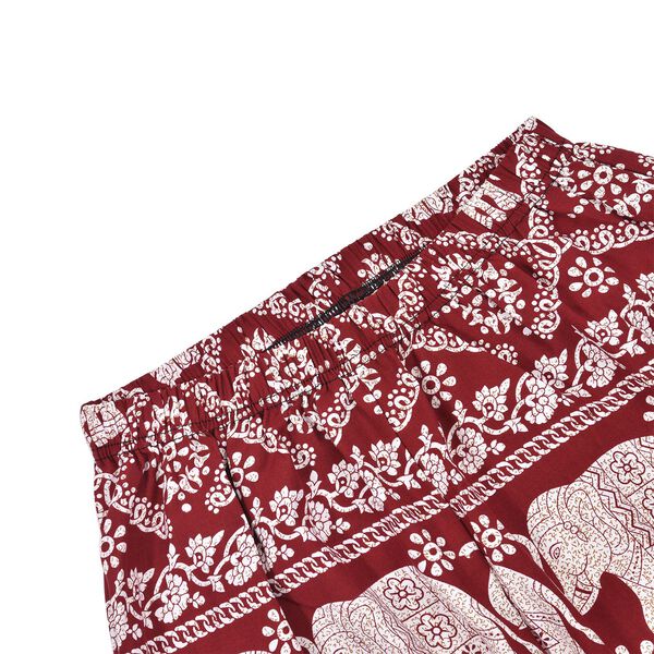 Gewebte Viskosehose, L&auml;nge 103/ H&uuml;fte 66/ Taille 56cm, rot image number 5