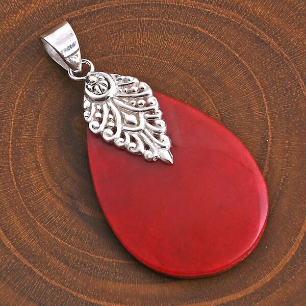 Royal Bali - Koralle Anh&auml;nger 925 Silber image number 1