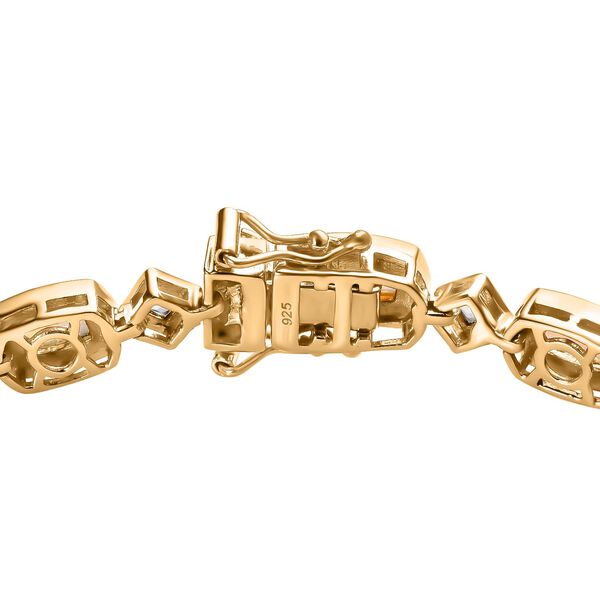 AA natürliches, äthiopisches Welo Opal und weißes Topas-Armband, 20cm - 5,34 ct. image number 4