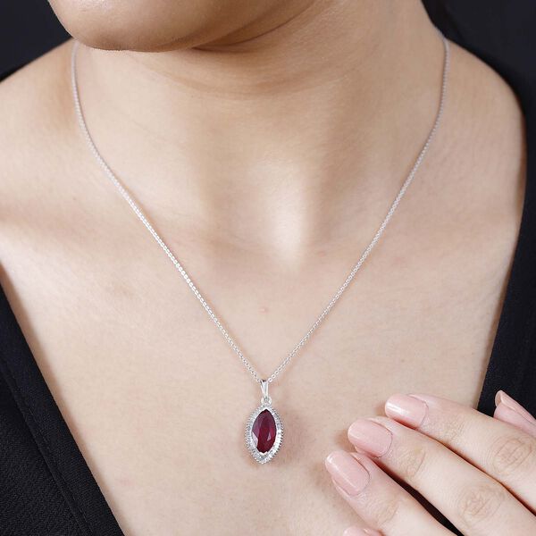 Afrikanischer Rubin und Diamant-Anh&auml;nger - 4,74 ct. image number 9