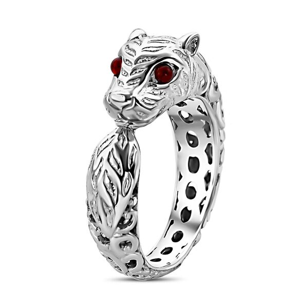 Royal Bali Kollektion- Rhodolith Granat Tiger Ring - 0,10 ct. image number 3