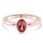 Natürlicher Blush Turmalin-Ring, 925 Silber Roségold Vermeil  ca. 0,53 ct image number 0