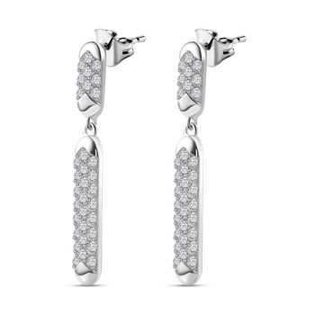 Moissanit Ohrringe 925 Silber rhodiniert ca. 1,32 ct.