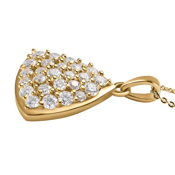 Moissanit Anh&auml;nger mit Kette - 1,21 ct. image number 4