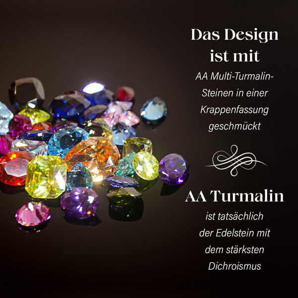 AA Multi-Turmalin und Zirkon Ohrringe - 7,69 ct. image number 4