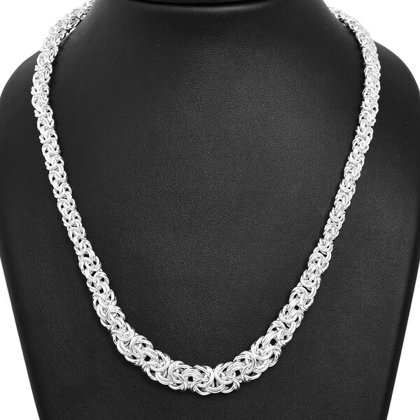 Liebesknoten byzantinische Halskette in Silber image number 3