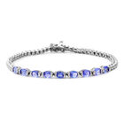 Tansanit Armband ca 19 cm 925 Silber platiniert ca. 3,15 ct image number 0