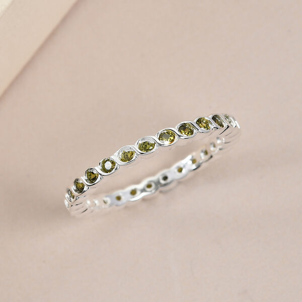 LUSTRO STELLA - Peridot Zirkonia Ring 925 Silber  ca. 0,87 ct image number 2