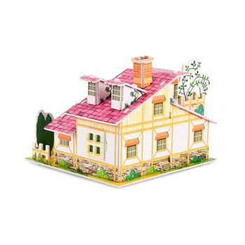 DIY 3D Set Haus zum Basteln und Dekorieren, 18x17x15 cm