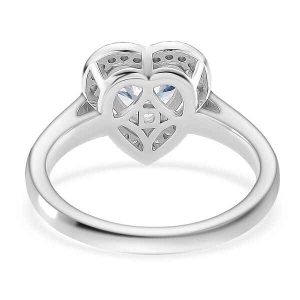 RADIANTA GRA zertifiziert Moissanit (D-VVS) Ring 925 Silber rhodiniert (Gr&ouml;&szlig;e 20.00) ca. 2.14 ct image number 6