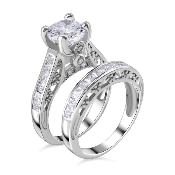 LUSTRO STELLA 2er-Set- Zirkonia Ring - 5,75 ct. image number 2