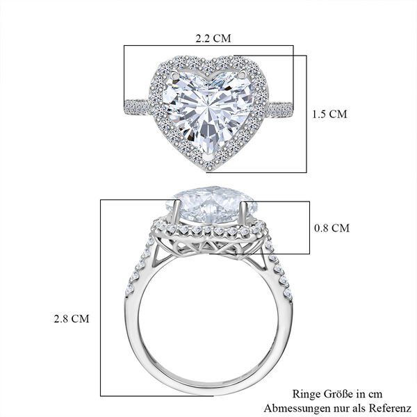 LUXURIANT IGI zertifizierter VS-EF Labor Diamant Ring in 950 Platin - 5,50 ct. image number 5