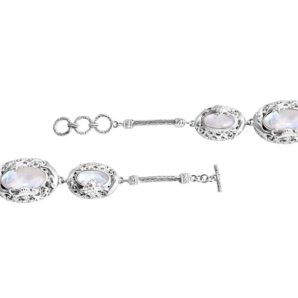 Royal Bali Kollektion-  Regenbogen Mondstein Schmuckset image number 11