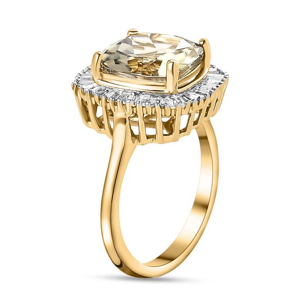 ILIANA AAA Turkizit und SI G-H Diamant-Ring in 750 Gelbgold - 2,87 ct. image number 5