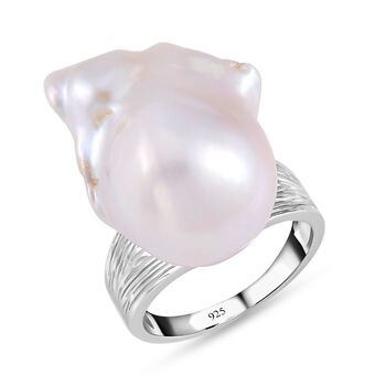 Wei&szlig;er Barockperle-Ring