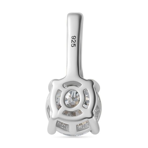 Moissanit Anhänger, 925 Silber rhodiniert - 1,84 ct. image number 5